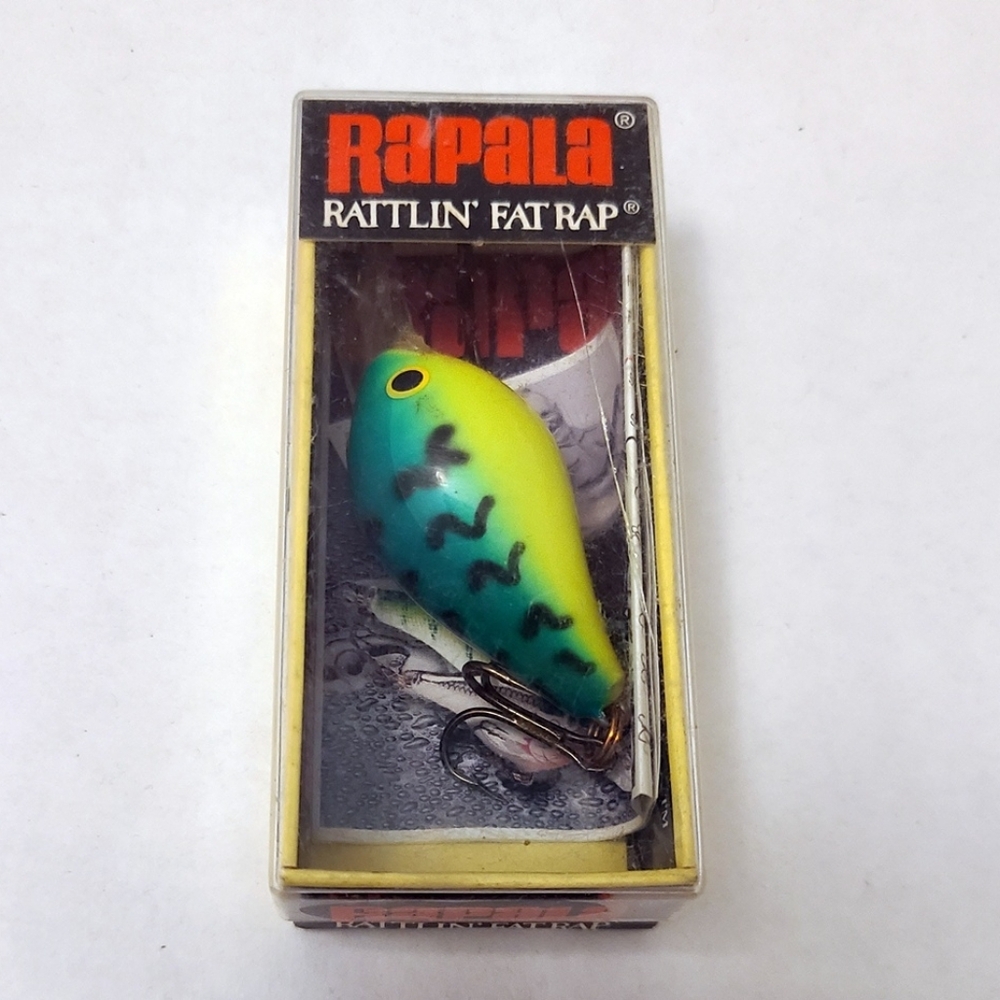 NEW SEALED - RAPALA Rattlin' Fat RFR-4 FT Fire Tiger Rare Vintage Fishing Lure
